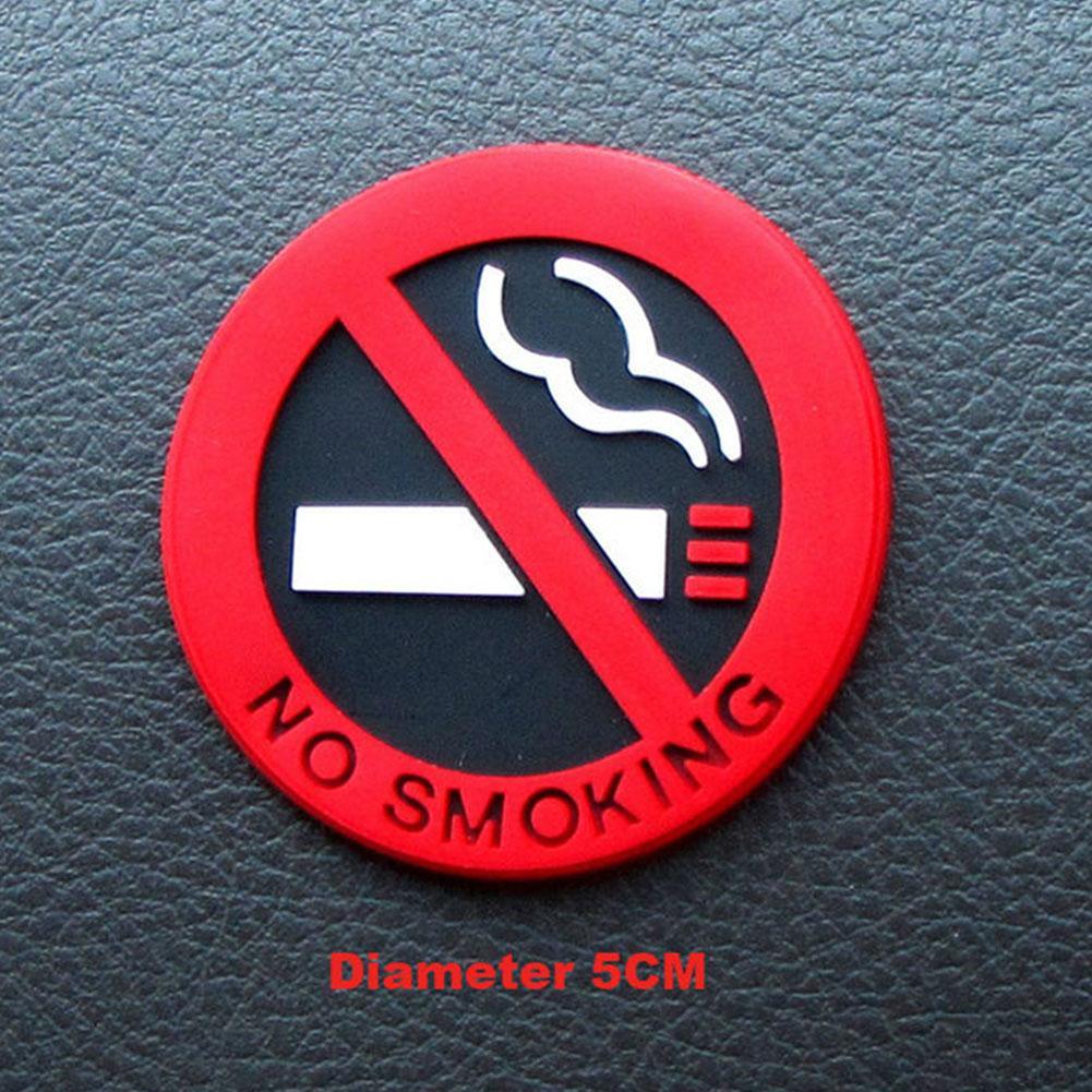 5 Chiếc Không Hút Thuốc Xe Ô Tô Dấu Hiệu Màu Đỏ Vinyl Dán Cấm Cảnh Báo Logo Decal Dán Cho Xe Hơi Tự Động tạo Kiểu Phụ Kiện Trang Trí