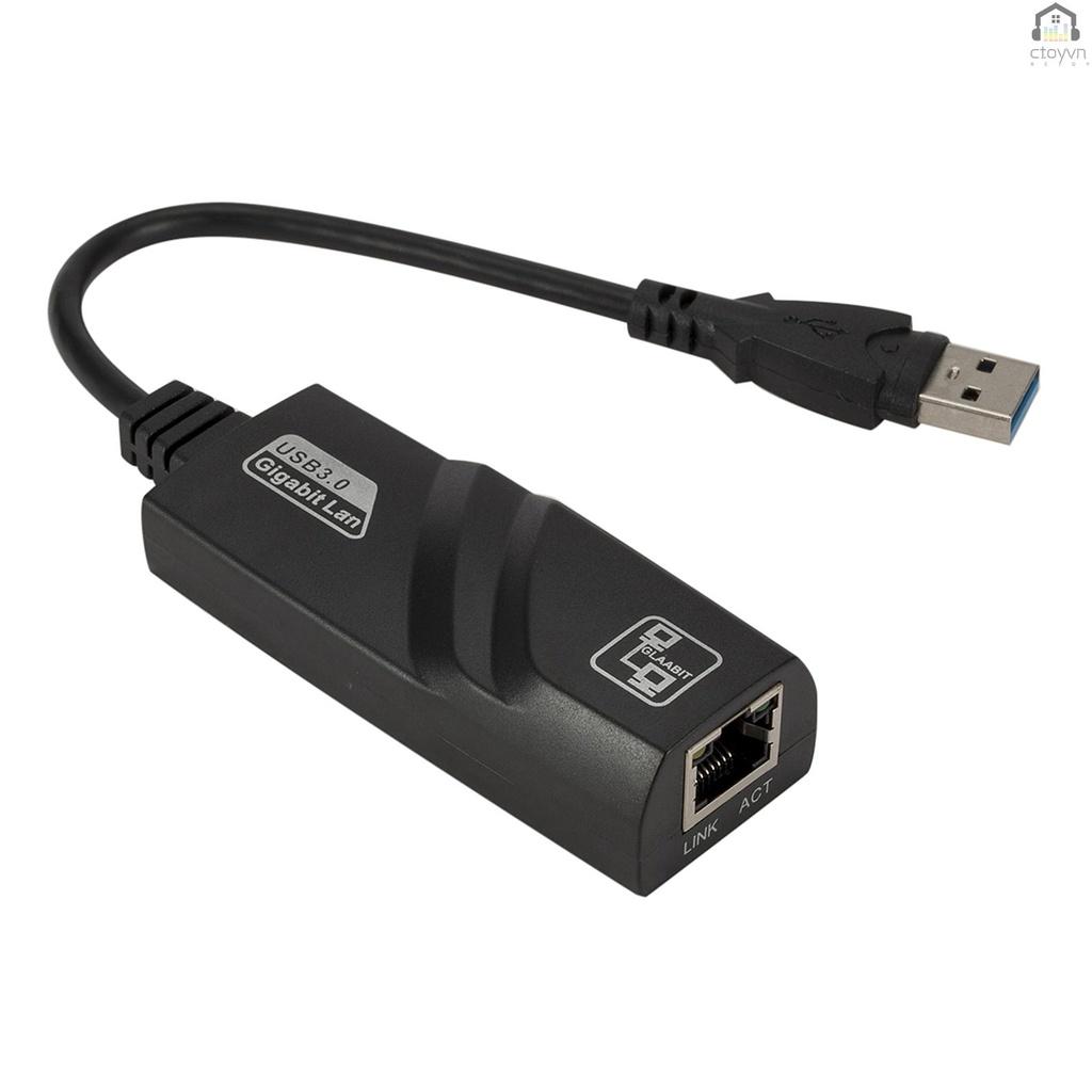 Cáp chuyển đổi USB 3.0 sang Gigabit Ethernet RJ45 LAN 10/100/1000Mbps cho máy tính