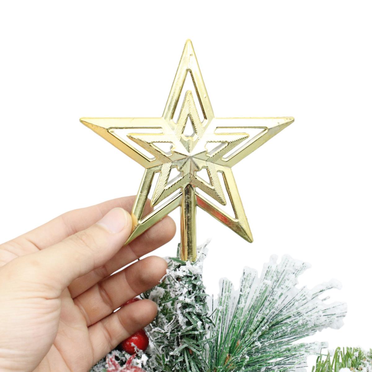 Cây Thông Mini 3 Loại Lá Phủ Tuyết Trang Trí Noel 60 cm - Chaang Chiia LP-3LLD-60CM