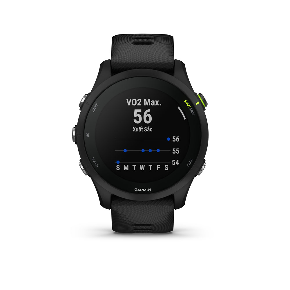 Đồng Hồ Thông Minh Garmin Forerunner 255 Music Wifi GPS (Black/Whitestone) - Hàng Chính Hãng