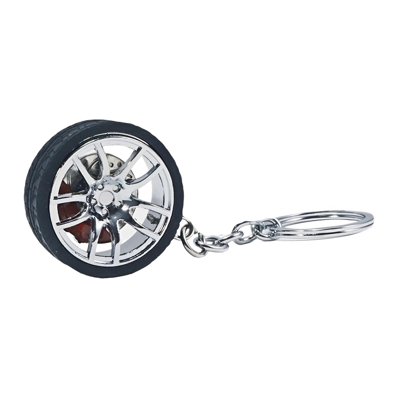 Tire Keyring Creative Automobile Car Parts Model Key Chains Lovers