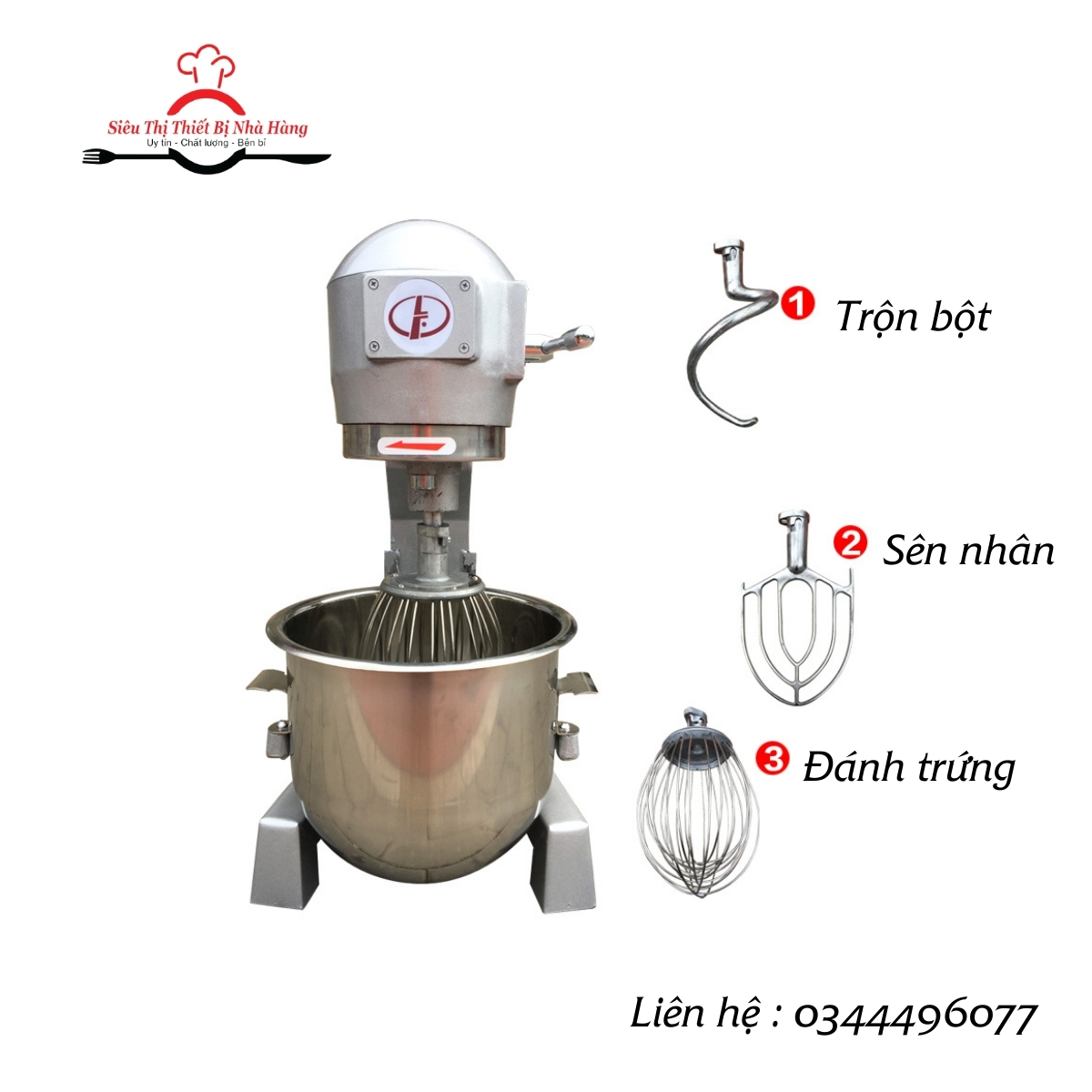 MÁY TRỘN ĐA DỤNG TRỘN BỘT- ĐÁNH TRỨNG- ĐÁNH KEM- SÊN NHÂN ĐA NĂNG BH20 [BẢO HÀNH 12 THÁNG] DUNG TÍCH 20L