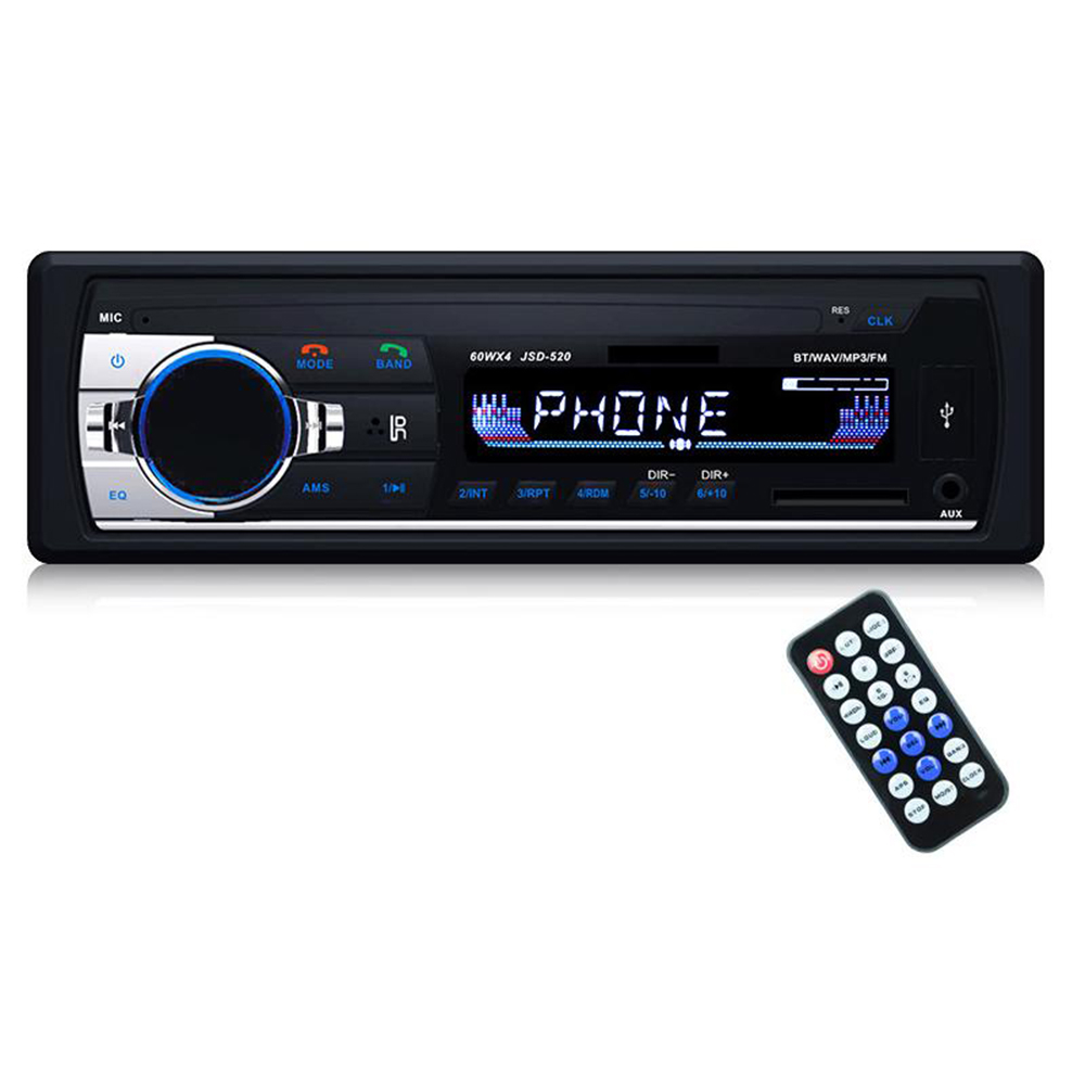 Đầu 1 Din MP3 Bluetooth JSD-520 (Đuôi Ngắn)