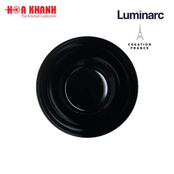 Đĩa Sâu Thủy Tinh Luminarc Diwali Đen 20cm cường lực, kháng vỡ - 1 đĩa - P0787
