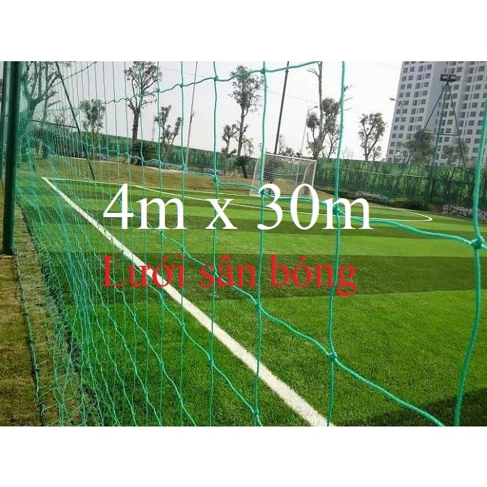 Lưới rào sân- Chắn bóng- Quây sân- Cao 4m dài 30m - sợi PE bền trên 5 năm