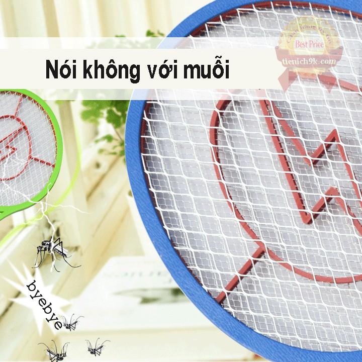 Vợt bắt muỗi tích điện sạc pin 220V không có đèn led