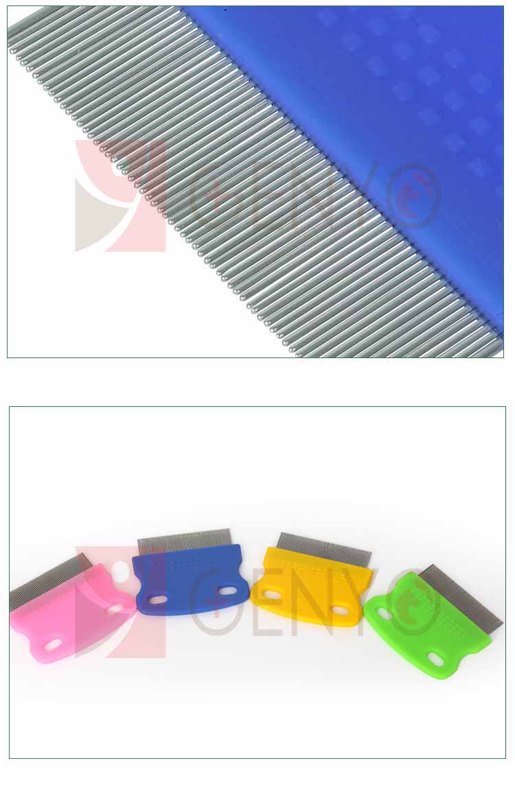 Lược chải ve rận bọ chét ve ghẻ cho thú cưng – Genyo comb 020 ( một cái, giao màu ngẫu nhiên )