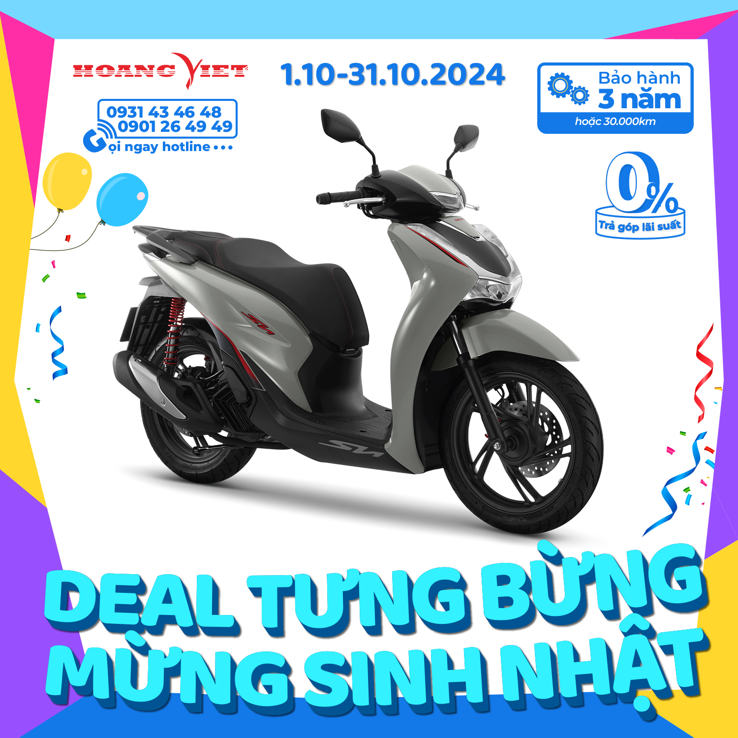 Xe Máy Honda SH 125i 2024 - Phiên Bản Thể Thao