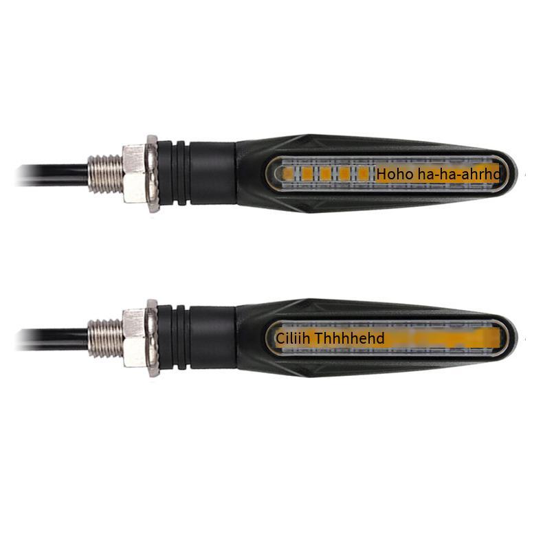 Ưu đãi đặc biệt 12LED xe máy một hình xi nhan nước đầu máy sửa đổi đèn tín hiệu LED xi nhan nước