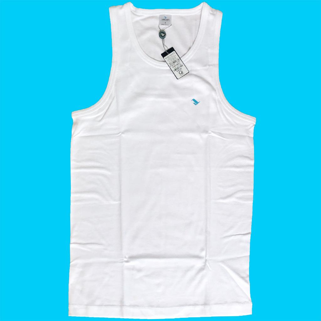 Áo thun ba lỗ nam Việt Tiến tanktop chất liệu 100% cotton mềm mịn thoáng mát đẹp cao cấp - Áo thun ba lỗ Việt Tiến - Trắng