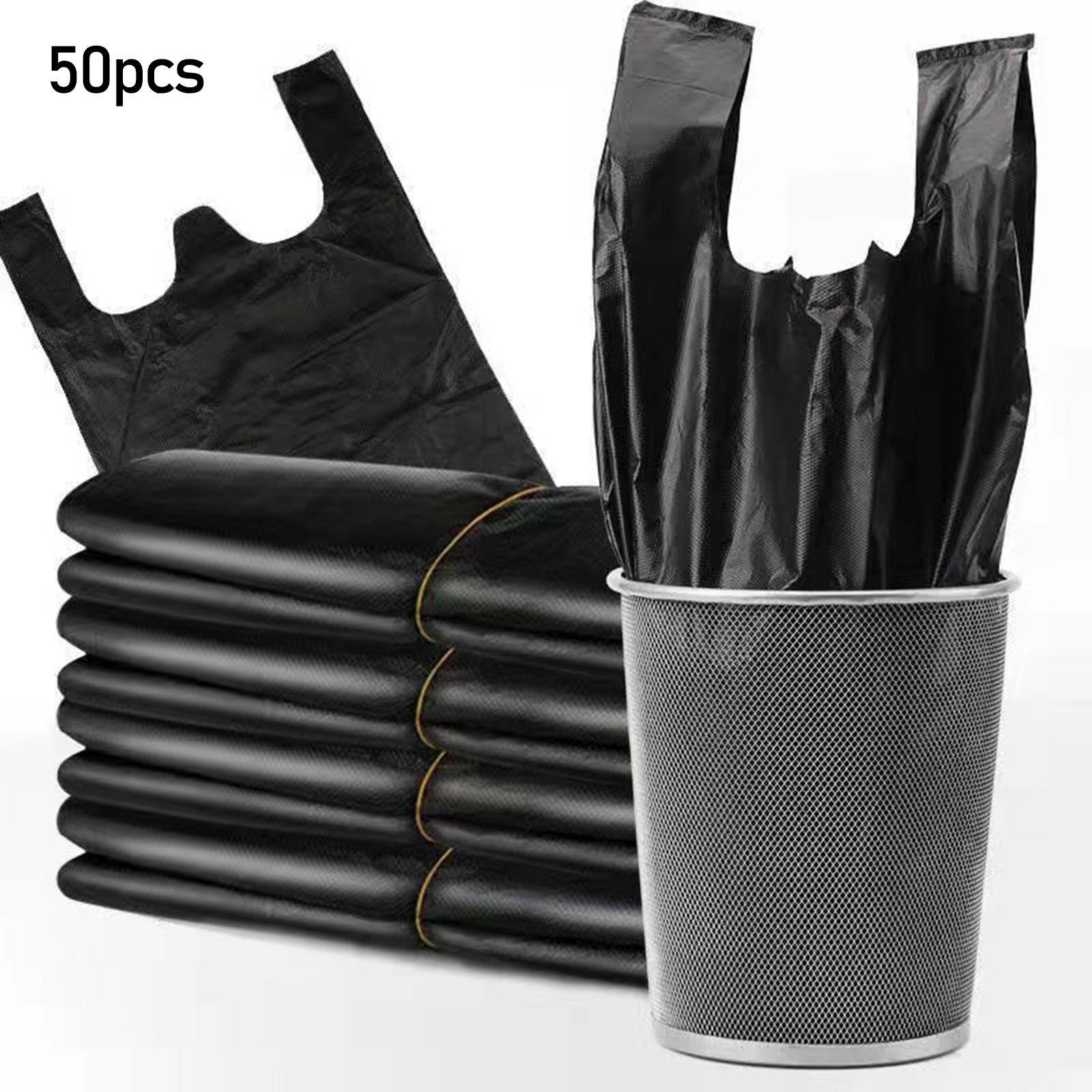 50Pcs Trash Bags Wastebasket Bags Leakproof for Bedroom