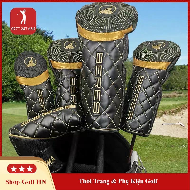 Bọc đầu gậy golf Honma cover gậy gỗ 1 3 5 driver da PU chống trầy xước bụi bẩn BD028