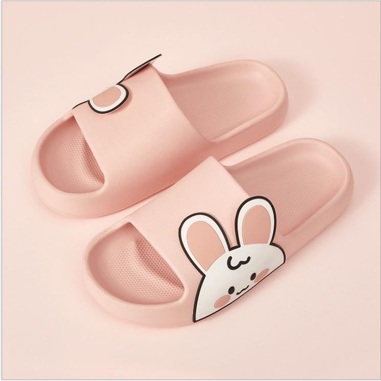 Dép bánh mì ullzang thỏ brown siêu nhẹ 2021