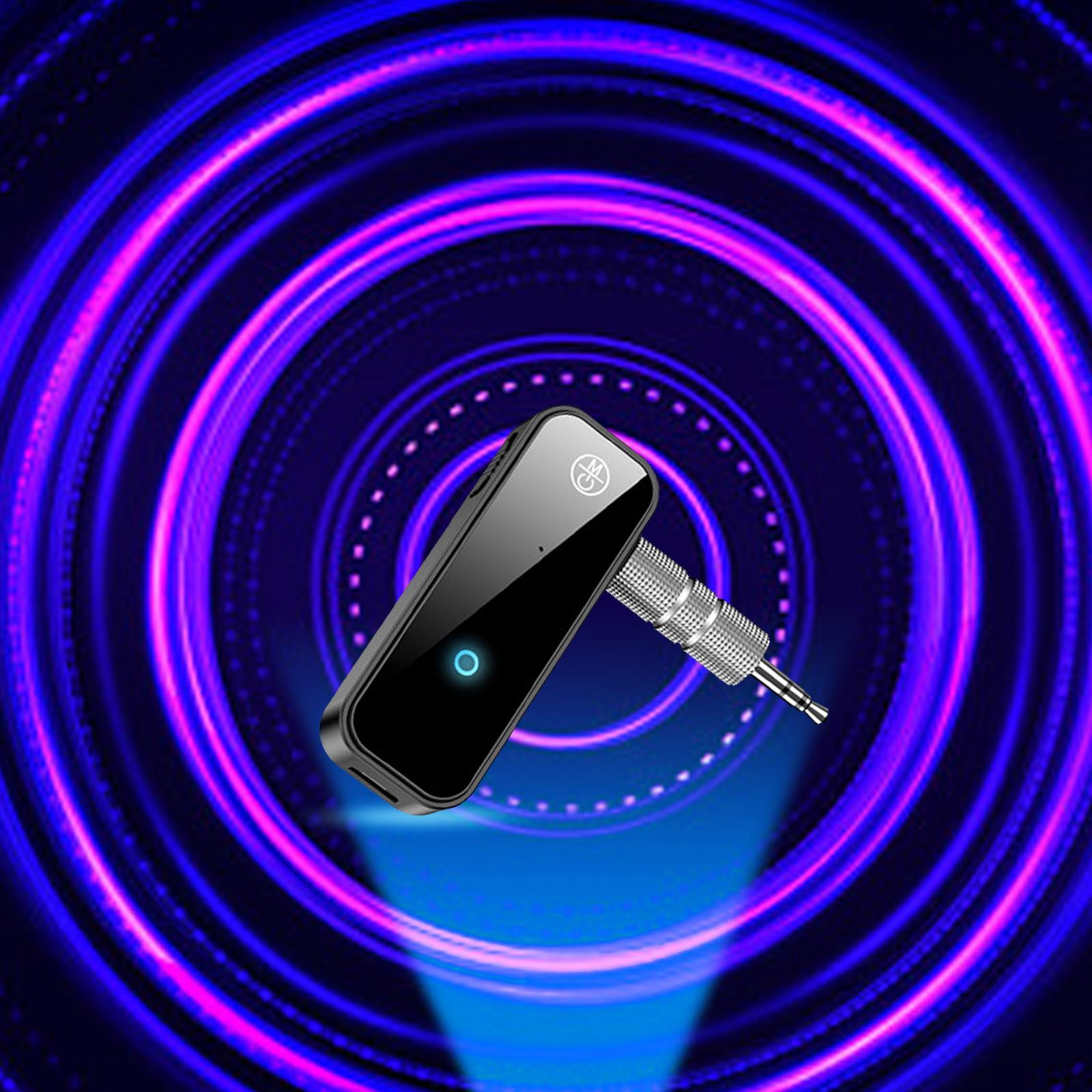 Bluetooth 5.0 Receiver 2 IN 1 Wireless Audio 3.5mm Aux Adapter