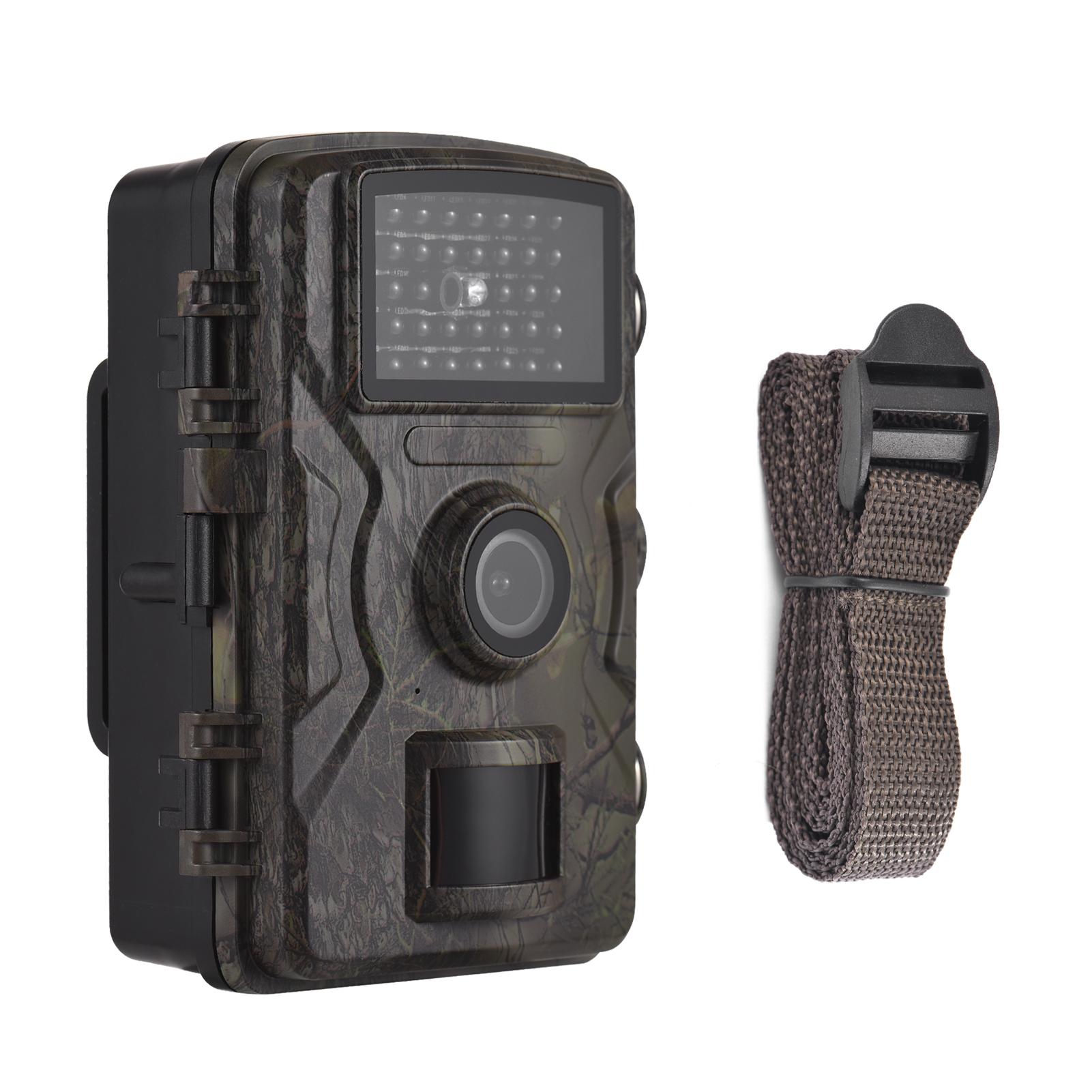 1080P Trail Camera 16MP Wildlife Scouting Camera Tracking Camera with 2.0 Inch TFT Color Screen 0.8s Trigger Time Supports Infrared Night Vision Motion Activated IP66 Waterproof