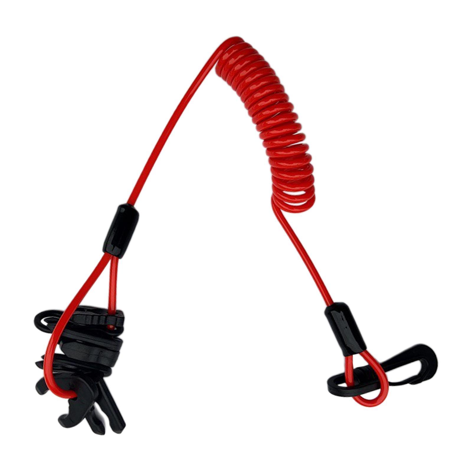 Marine Boat Kill Stop Switch Set w/ Lanyard & Clip for Outboard Motor