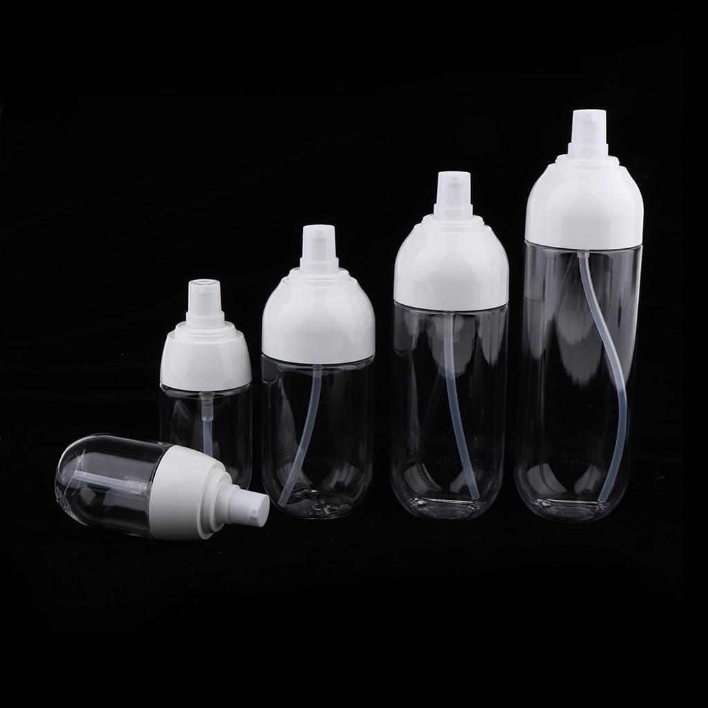 2Pcs Refillable Empty Cream Shampoo Lotion Pump Bottles with Cap 30ml