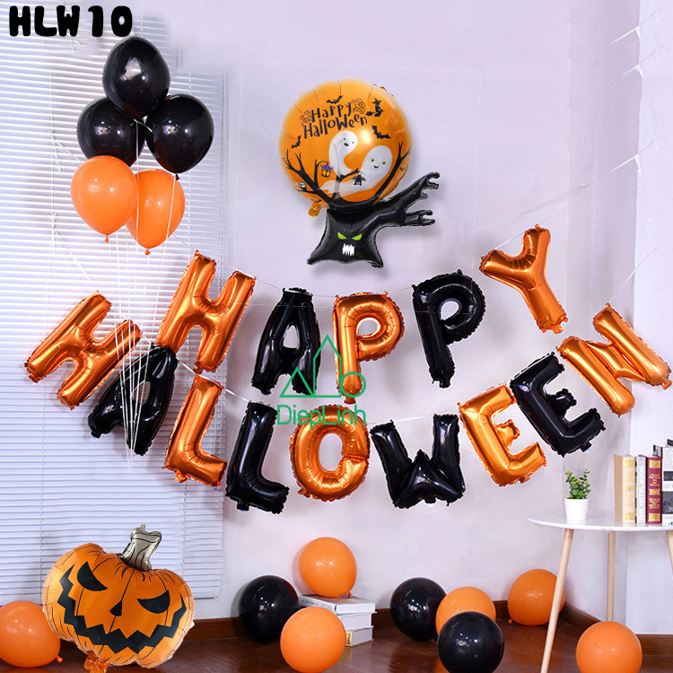 Sét bong bóng trang trí lễ hội Halloween nhiều mẫu