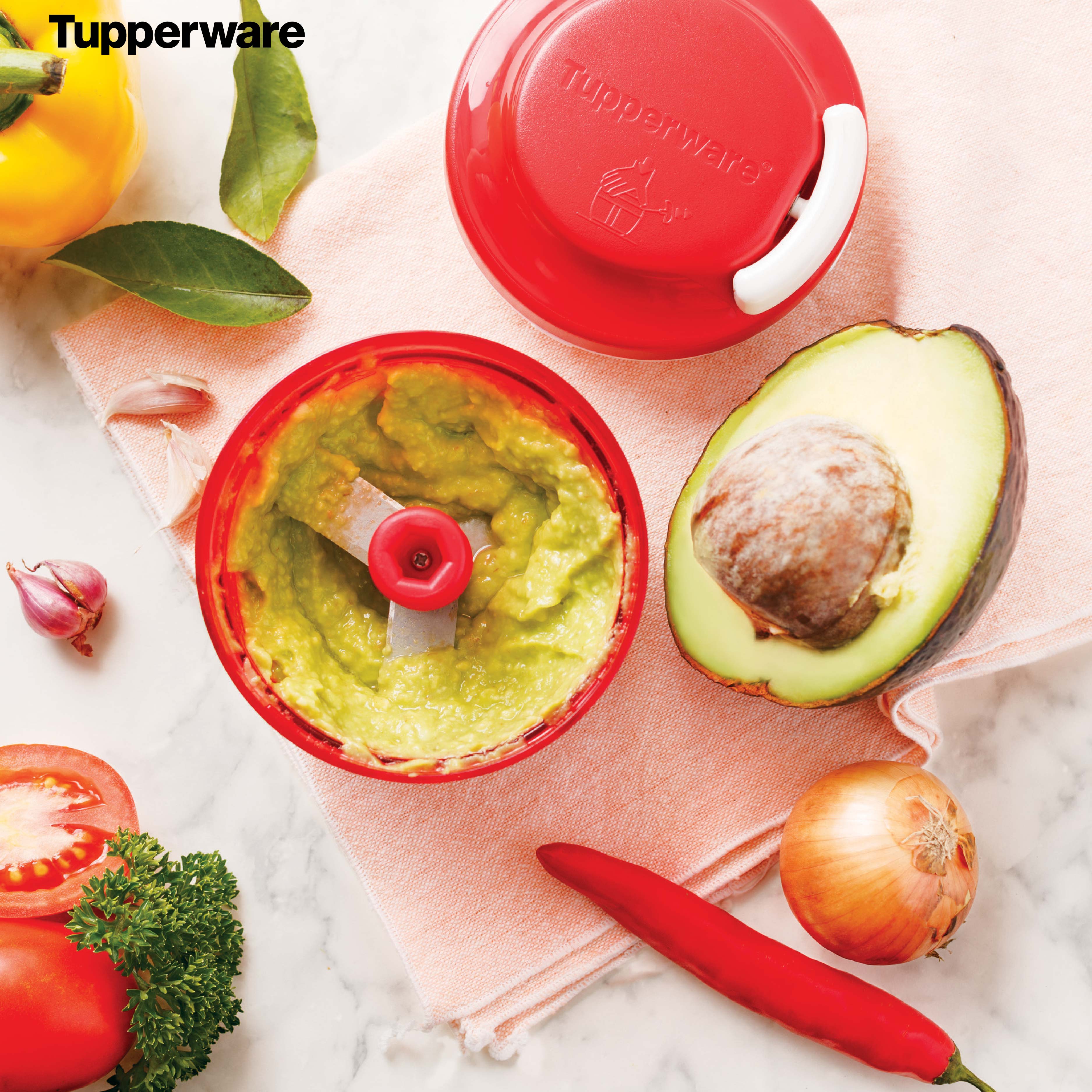 Máy xay Turbo Chopper Tupperware (Tặng 2 hộp trữ đông)