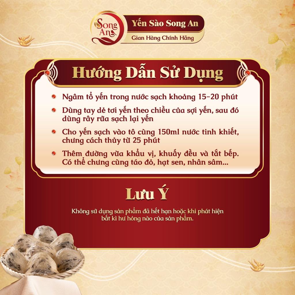 Yến sào thô nguyên tổ, Tổ yến thô nguyên chất Song An Food bổ sung dưỡng chất bồi bổ sức khỏe 10gr/30gr/50gr/100gr