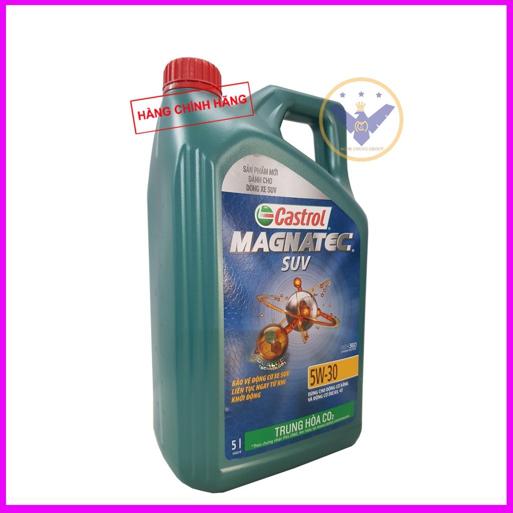 Dầu nhớt Castrol Magnatec SUV 5w30 can 5L - Dầu tổng hợp toàn phần