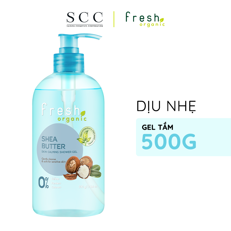 Combo 2 Sữa Tắm Fresh Organic Dưỡng Ẩm + Chăm Sóc Da Nhạy Cảm 500g/ chai