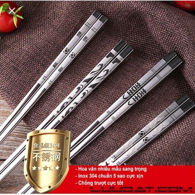 Đũa inox 304 cao cấp Hàn Quốc(Set 5 đôi)