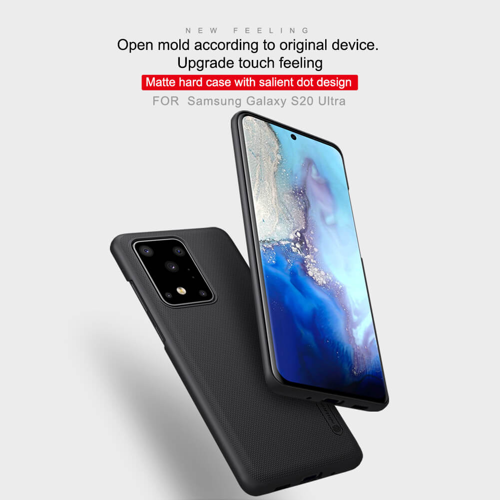 Ốp Lưng Sần chống sốc cho Samsung Galaxy S20 Ultra hiệu Nillkin Super Frosted Shield - Hàng Chính Hãng