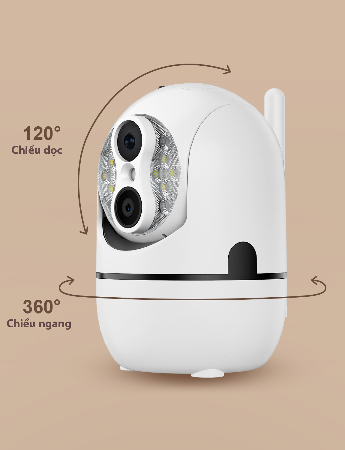 Camera Wifi IPC360 Home Minion, chất lượng video 1080p , xoay 360 độ