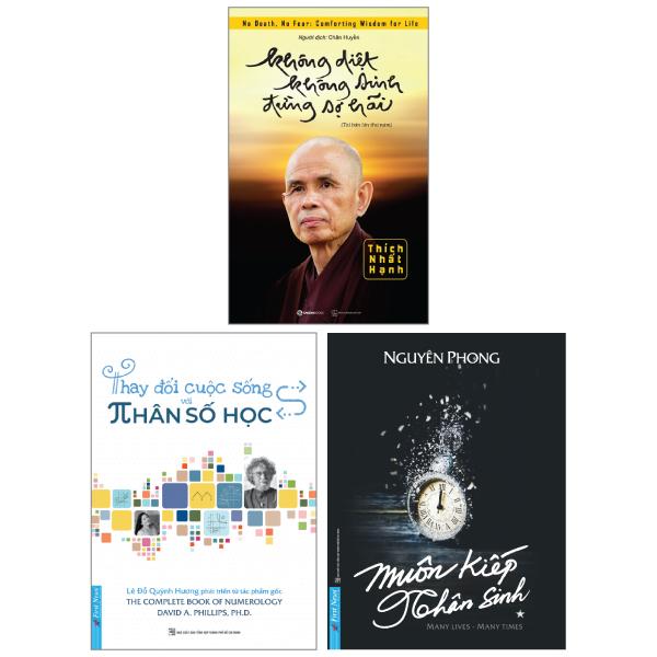 Bộ Sách Muôn Kiếp Nhân Sinh  Thay Đổi Cuộc Sống Với Nhân Số Học  Không Diệt Không Sinh Bộ 3 Cuốn