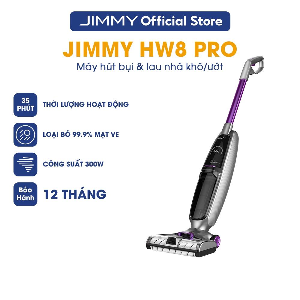 Máy hút bụi cầm tay và Lau sàn JIMMY HW8 Pro Lực hút mạnh Thời lượng hoạt động đến 70 phút--Hàng Chính Hãng
