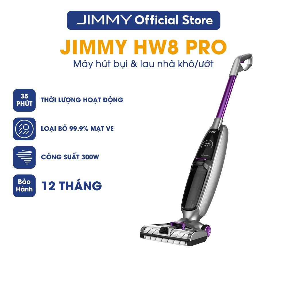 Máy Hút Bụi Lau Sàn Cầm Tay JIMMY HW8 Pro Lực Hút Mạnh Thời Lượng Hoạt Động Đến 70 Phút - Hàng Chính Hãng - Bảo Hành 12 Tháng