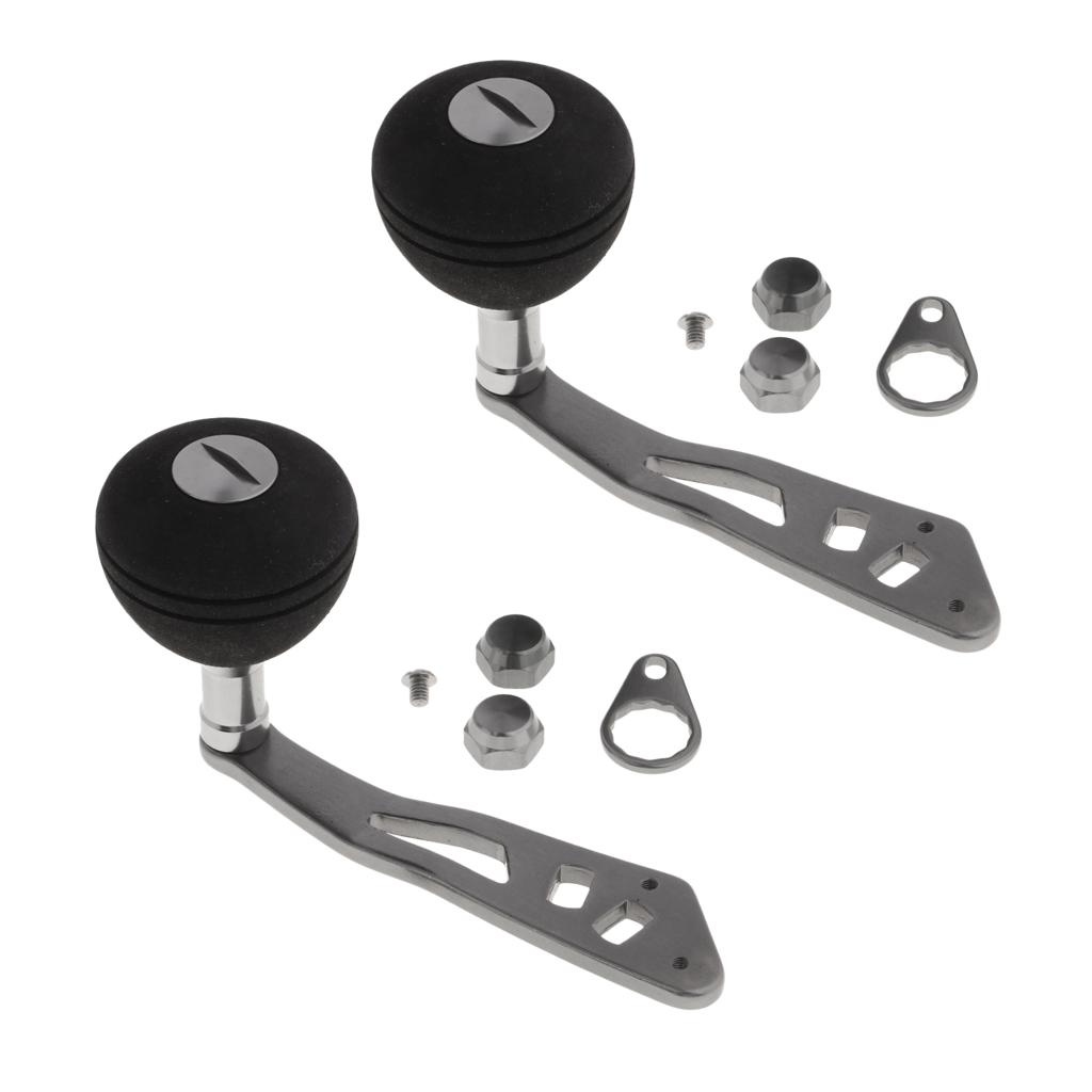 2 Câu Cá Siêu Máy Tay Cầm Núm Máy Phần & Sửa Chữa Tự Làm Cho Con Quay Baitcasting CuộN