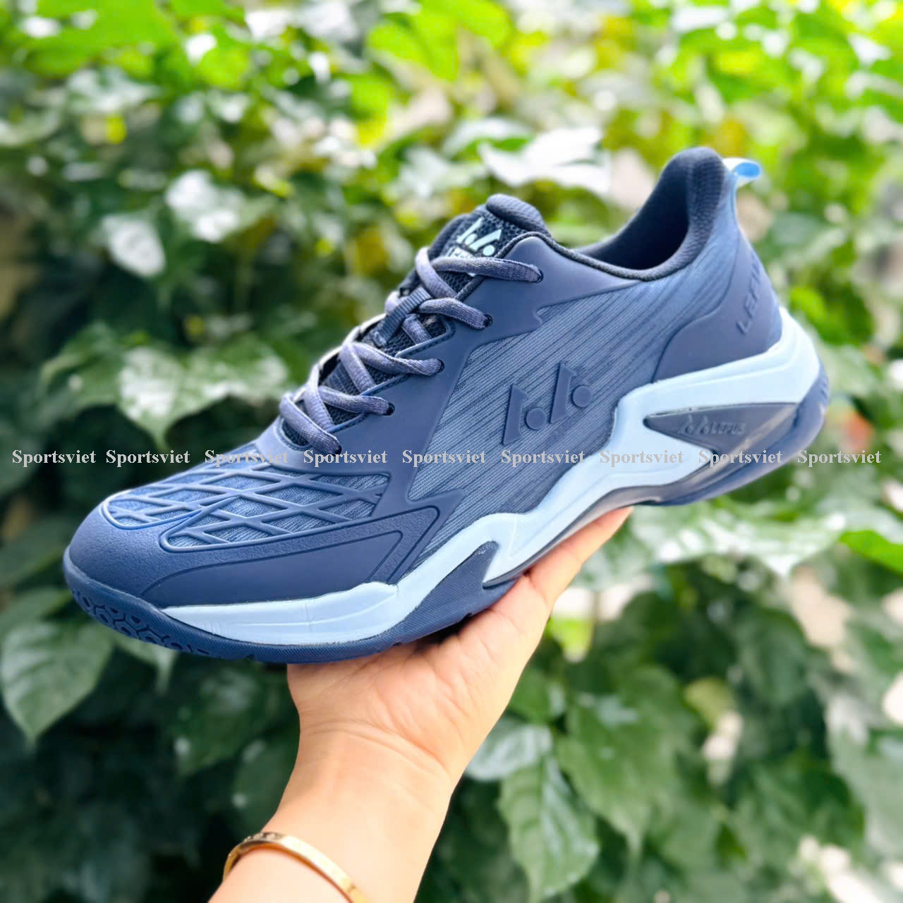 Giày Pickleball, cầu lông Lefus L038 - Đế kếp 2 lớp, gót có giảm chấn bảo vệ gối - Hàng chính hãng