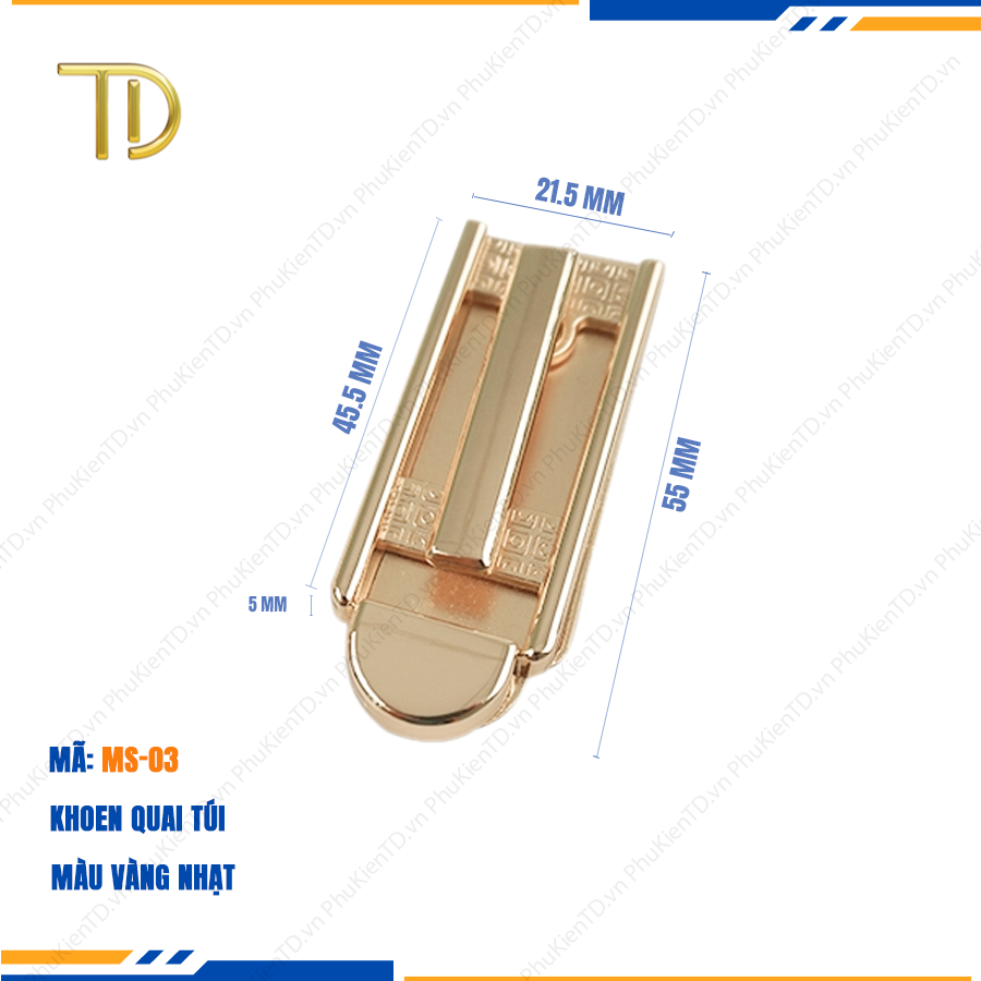 Khoen quai túi xách, Khoen d túi xách cao cấp công nghệ mạ điện độ bền 5-8 năm