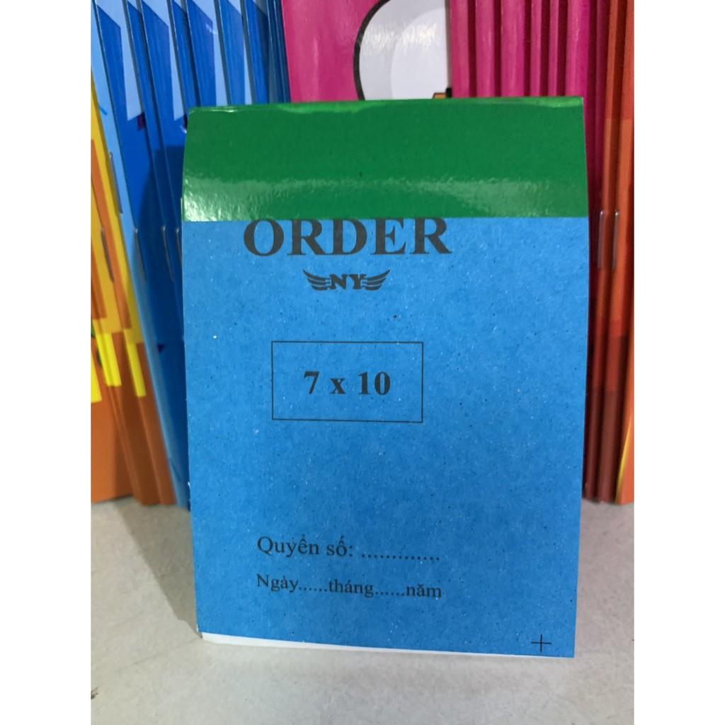 OR-DER 2 liên có chữ 7X10 50 BỘ = 100 tờ có đế lót chống lem