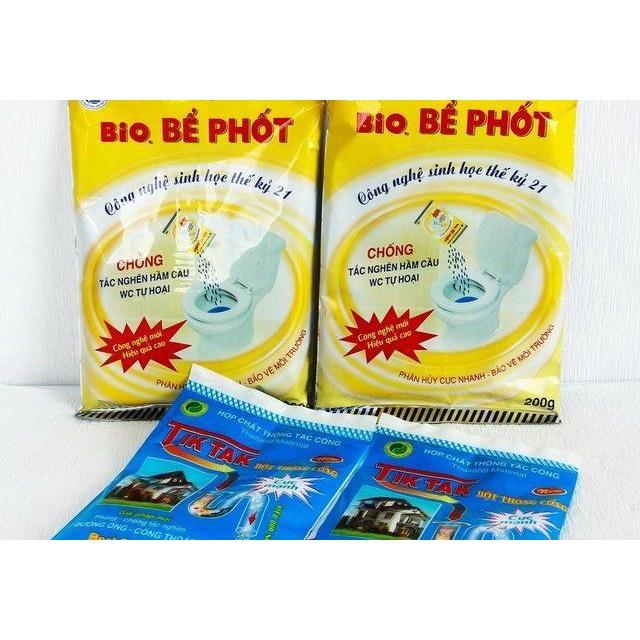 Men vi sinh bể phốt Bio, phân hủy hữu cơ bể phốt, chống đầy, chống tắc, khử mùi, không phải hút bể phốt...