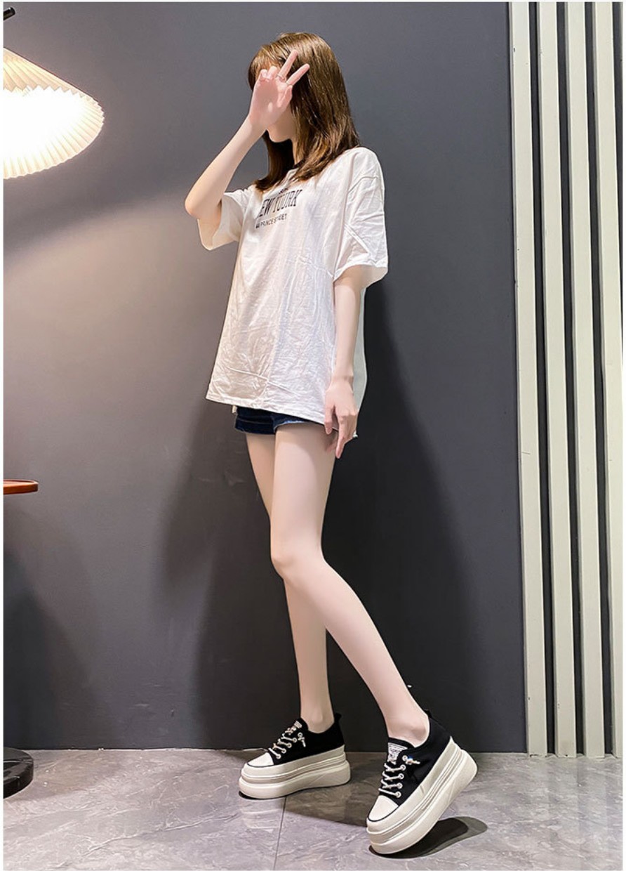 Giày vải lưới thông thoáng tăng chiều cao >8.5cm