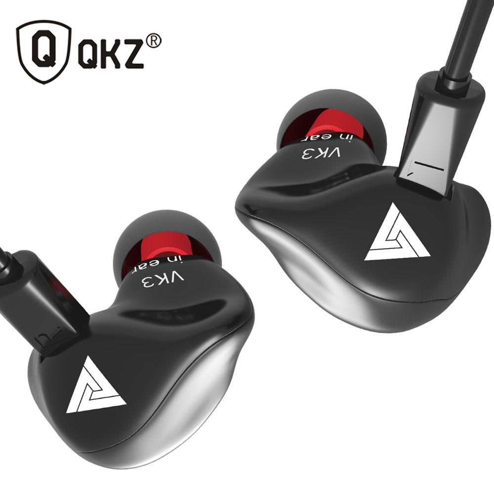 Tai nghe có dây QKZ VK3 3,5 mm chống ồn Cách ly Âm nhạc kim loại Heavy Bass