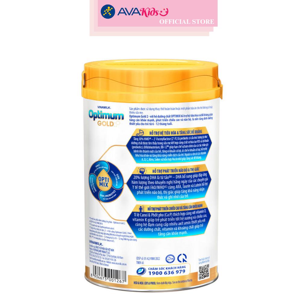 Sữa bột Vinamilk Optimum Gold số 2 800g (6 - 12 tháng)