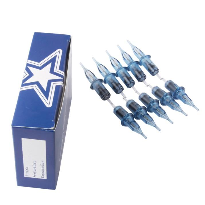 Kim máy pen loại xịn M1, RM, RL Blue Ink Needles - Hộp 10 chiếc