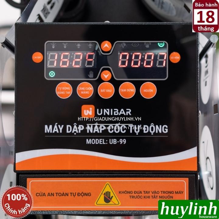 Máy dập ép miệng cốc ly tự động Unibar UB-99 - Hàng chính hãng