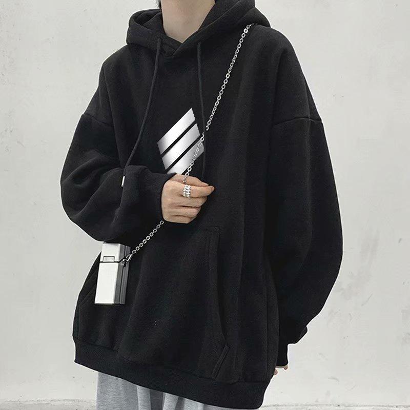 Áo Hoodie Tay Dài Dáng Rộng In Họa Tiết Thời Trang Thu Đông Cho Nam Và Nữ Size M-8XL