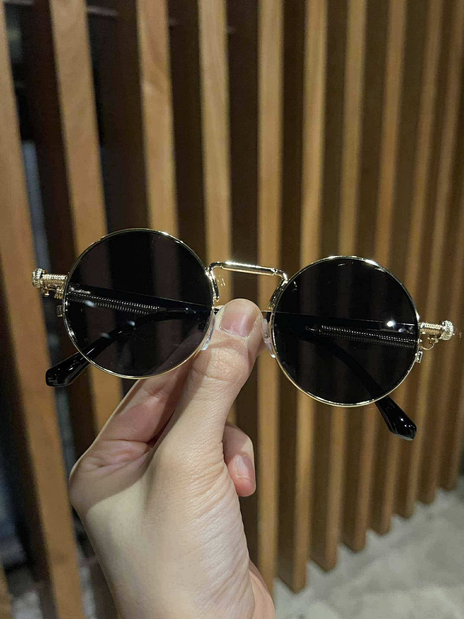 Kính mát Mắt tròn thiết kế cá tính theo phong cách Punk