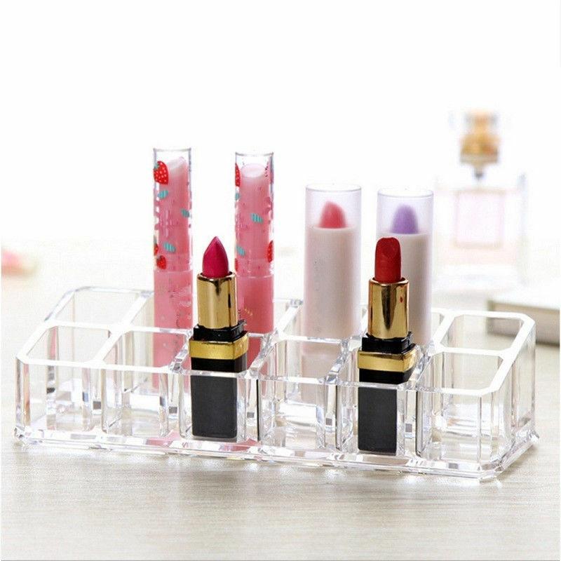 Khay Nhựa Acrylic Trong Suốt 12 Ngăn Đựng Mỹ Phẩm Tiện Dụng