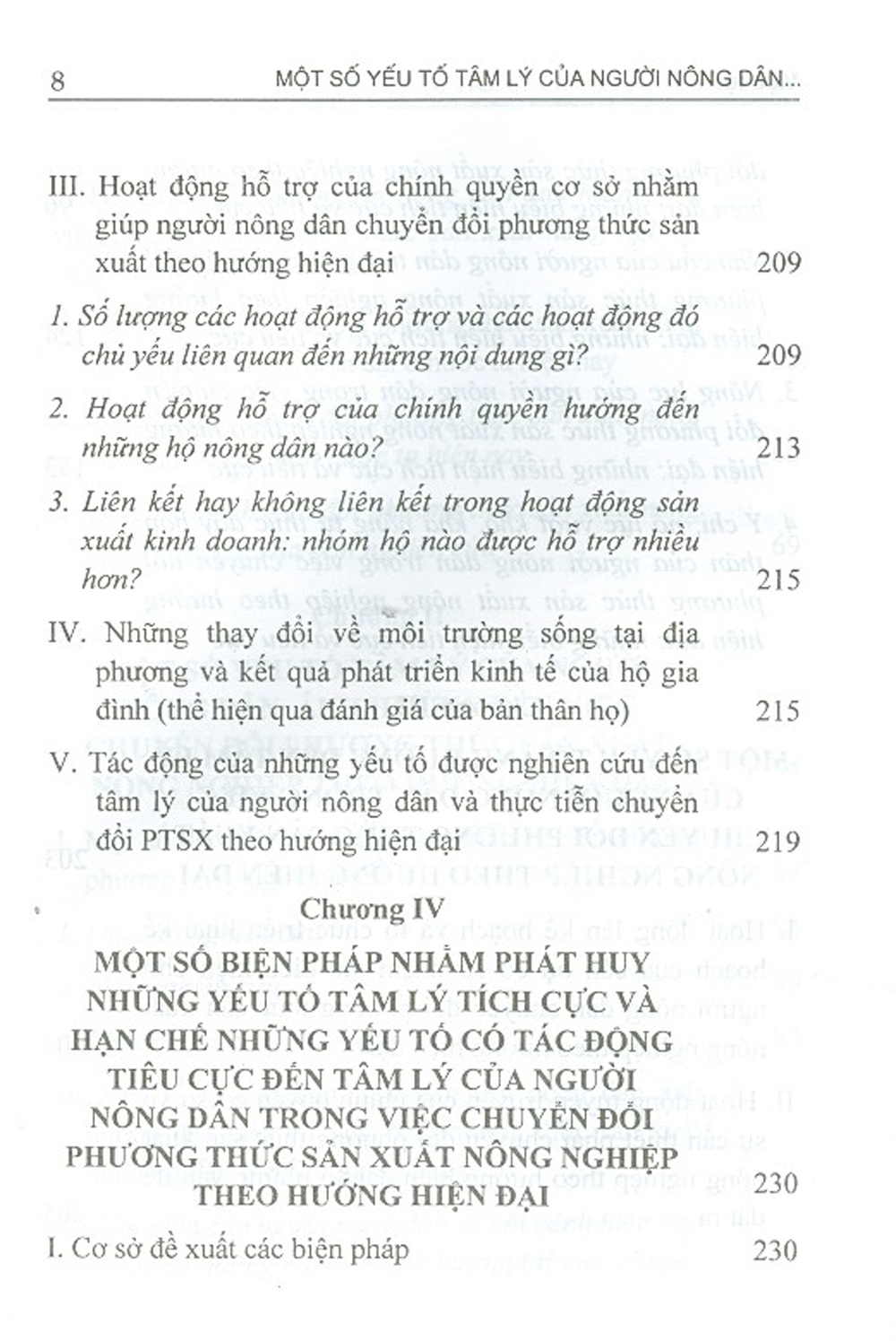 Một Số Yếu Tố Tâm Lý Của Người Nông Dân Ảnh Hưởng Tới Việc Chuyển Đổi Phương Thức Sản Xuất Nông Nghiệp Theo Hướng Hiện Đại (Sách Chuyên Khảo)