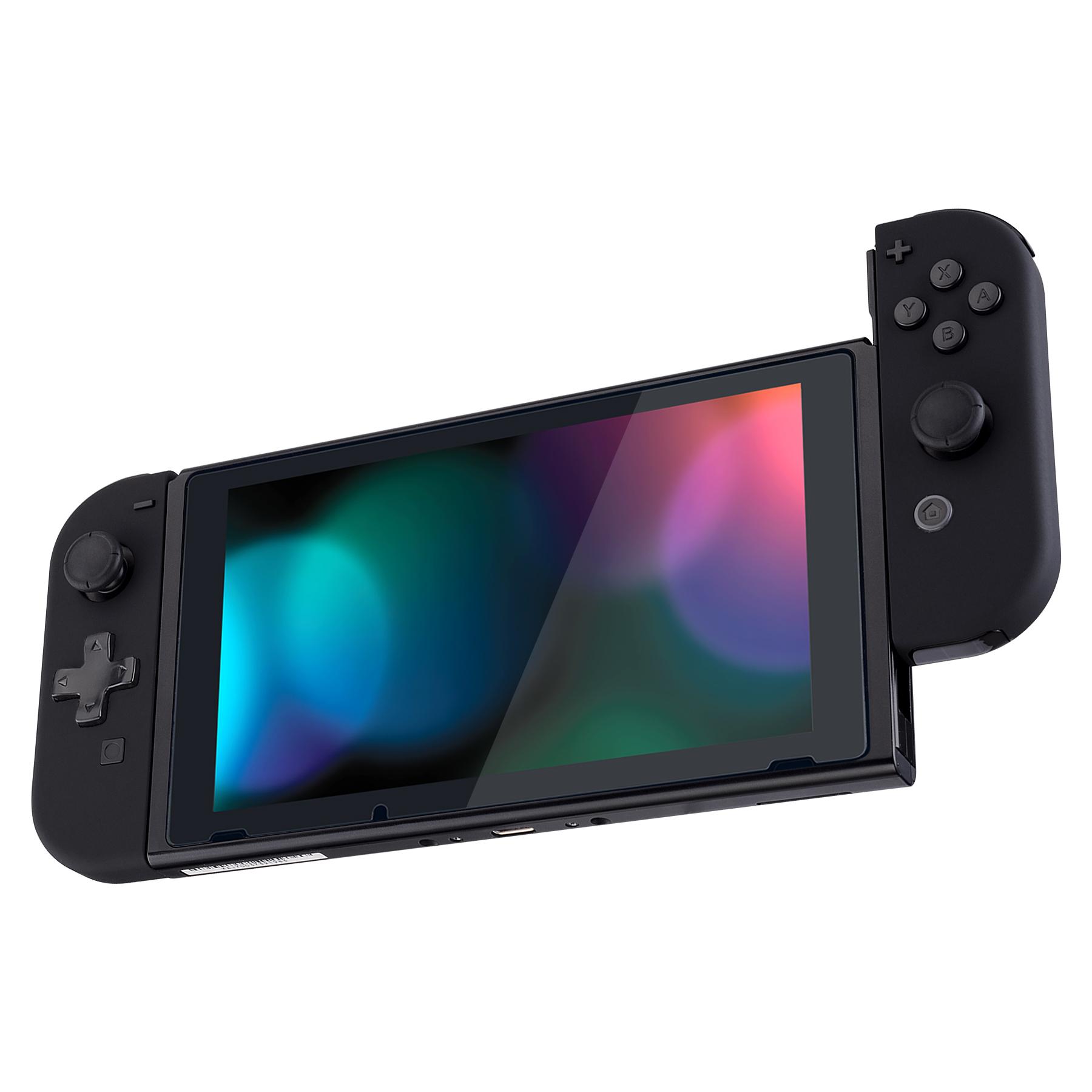 Vỏ bộ điều khiển màu đen cảm ứng mềm eXtremeRate với đầy đủ các nút cho NS Switch JoyCon