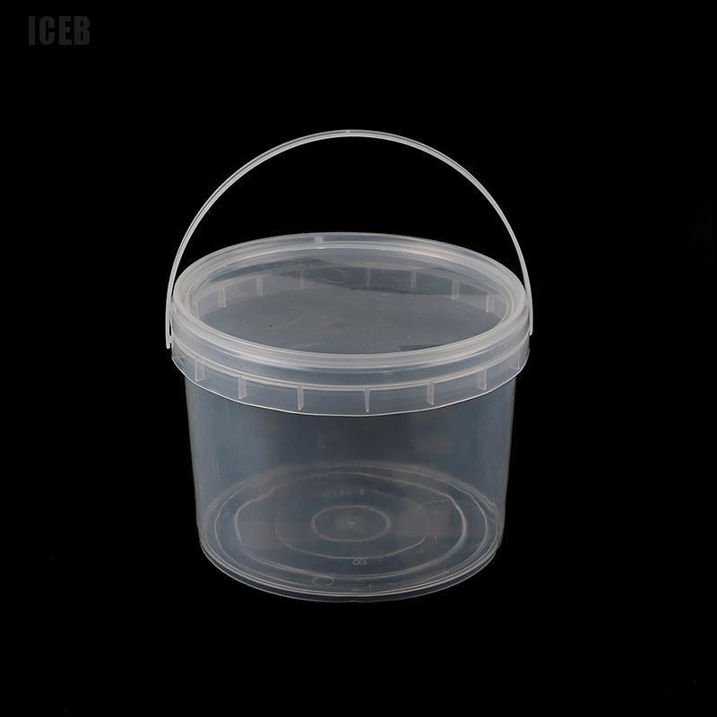 iceb 4 Litre Plastic Bucket Clear Storage Food Home Brew Arts and Crafts Kitchen