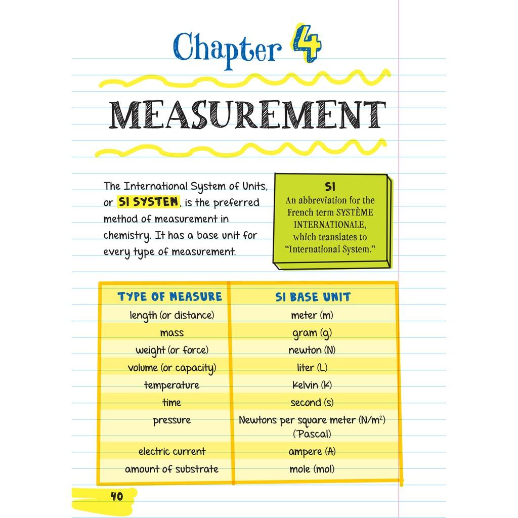 Sách Everything you need to ace Chemistry, sổ tay hóa học, tổng hợp kiến thức từ lớp 8 đến lớp 12 - bìa cứng, in màu