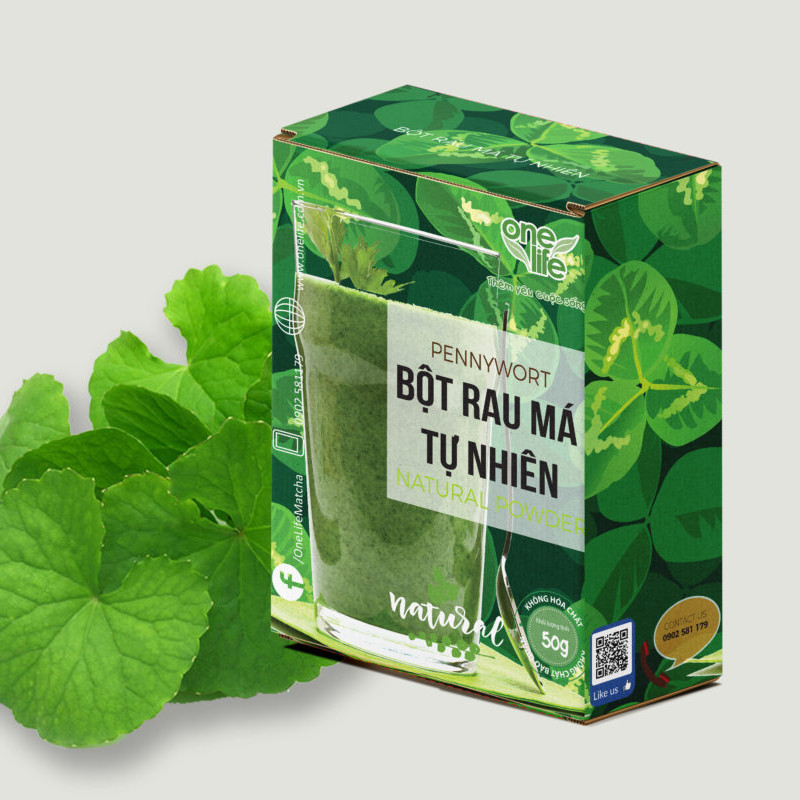 Bột Rau Má Huế Nguyên Chất OneLife (Hộp 50gr)